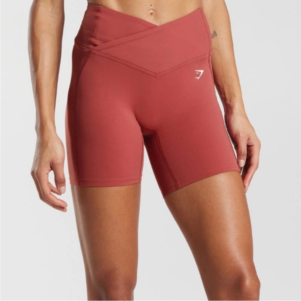 New Gymshark Crossover Shorts Size XL Pomegranate Red